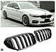 Maska bubrezi za BMW G30 G31 duple rešetke M5 look piano crna