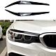Obrve farova eyelids crni sjajni BMW 5 Series G30 G31 2017-2020 (pre-LCI)
