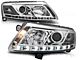 FAROVI TRUE DRL CHROME za AUDI A6 C6 04.04-08