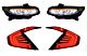 Farovi i Stop Svjetla za HONDA Civic MK10 (FC/FK) 2016+limuzina Full LED Sequential Dynamic Žmigavci Red/Smoke