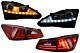 LED DRL Farovi s Dynamic Žmigavci i Stop Svjetla Full LED Red Clear za LEXUS IS XE20 (2006-2013)  Facelift XE30 look