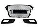 Maska bez Znaka s Rešetke Maglenki za AUDI A4 B8 Facelift (2012-2015) RS look Honeycomb Piano Crni & PDC Covers
