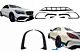 Prednji i Zadnji Branik i Flaps Aero Conversion Kit za Mercedes CLA W117 Facelift (2016-2018) CLA45 look Canards Piano Crni