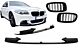 Prednji Branik i Spojler Lip za BMW 5 F10 F11 Sedan Touring (2011-2017) M-Performance look s Dupli Piano Crni Kidney Grille