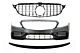 Prednji Branik i Maska Chrome i Spojler Gepeka Piano Crni za Mercedes C-Class C205 (2014-2018) C63 look