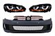 Prednji Branik za VW Golf VI 6 (2008-2013) GTI Look s Farovi Golf 7 3D LED DRL U-look LED Flowing Žmigavci Red Stripe GTI RHD