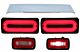 Full LED Stop Svjetla Light Bar RED Dynamic Žmigavci s Fog lampa i Krovni Spojler za MERCEDES Benz G-class W463 (1989-2015)