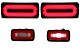 Full LED Stop Svjetla Light Bar s Fog lampa za Mercedes G-class W463 (1989-2015) RED Dynamic Žmigavci