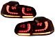 FULL LED Stop Svjetla za VW Golf 6 VI (2008-2013) R20 look Dynamic Žmigavci Cherry Red (LHD i RHD)