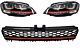 Farovi 3D LED DRL za VW Golf 7 VII (2012-2017) RED R20 GTI Look LED FLOWING s Maska  R-Line