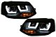 LED DRL Farovi za VW Transporter T5 Multivan Facelift (2010-2015) U Tube Xenon Look