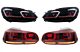 LED Farovi i Stop Svjetla za VW Golf 6 VI (2008-2013) s Facelift G7.5 GTI Look Red Dynamic Žmigavci LHD