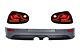 Zadnji Branik  Extension s Stop Svjetla LED Smoke Black za VW Golf 5 V (2003-2007) R32 Look