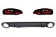 Difuzor i nastavci auspuha s LED Stop Svjetla Dynamic Black/Smoke za AUDI A4 B8 Avant Pre Facelift (2007-2011) RS4 look