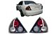 Stop Svjetla za MITSUBISHI Mirage Lancer (1995-1997) Coupe Sedan Tail Rear Lights BLACK