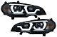 Tube Light LED DRL Angel Eyes Farovi za BMW X5 E70 (2007-2013) Black