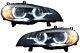 Xenon Farovi Angel Eyes 3D Dual Halo Rims LED DRL za BMW X5 E70 (2007-2010) Black